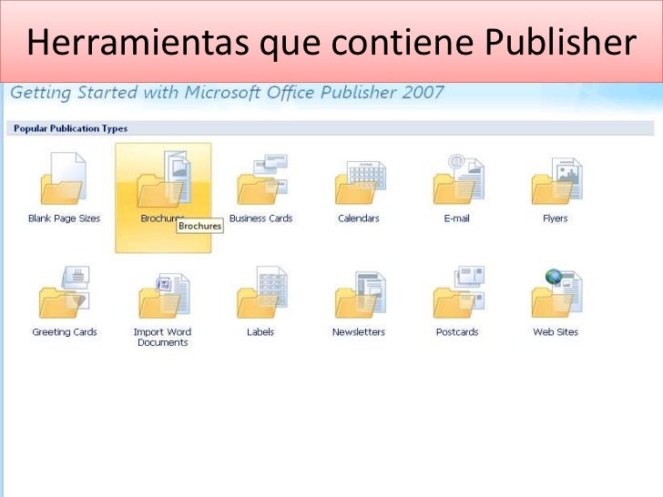 Cuáles Son Las Principales Herramientas De Publisher