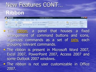 Powerpoint 2007 Ribbon Tutorial Microsoft office 2007 fundamentals | PPTX