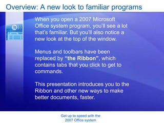 Microsoft® Office 2007 Tutorial | PPTX