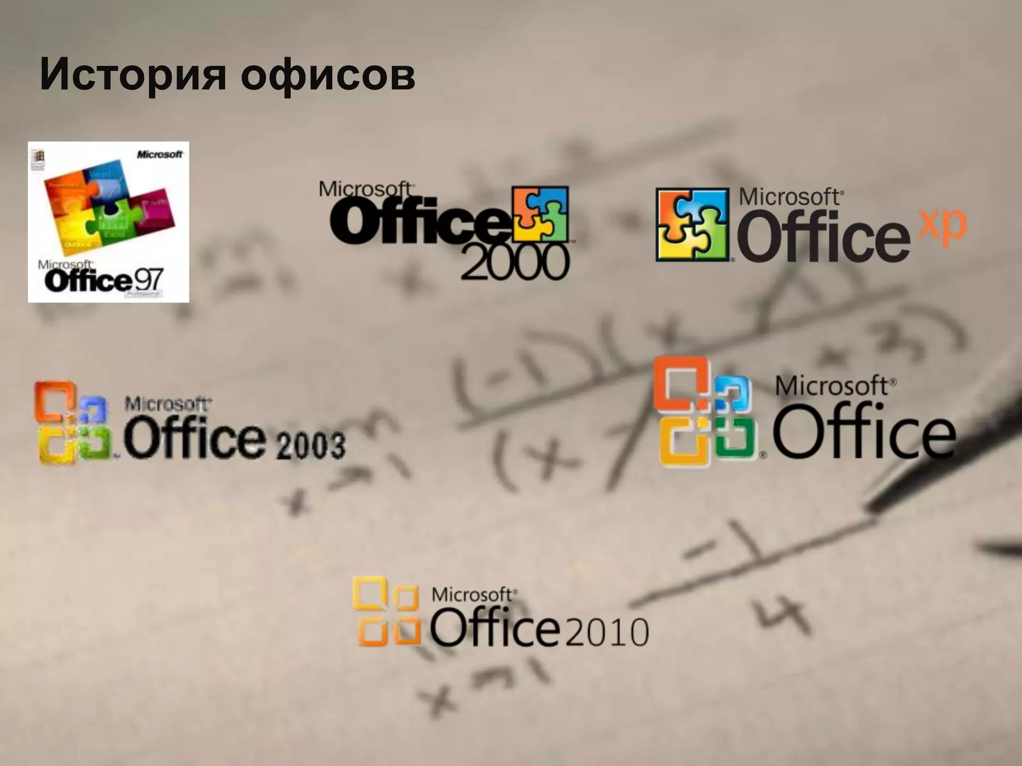 История офисов
 