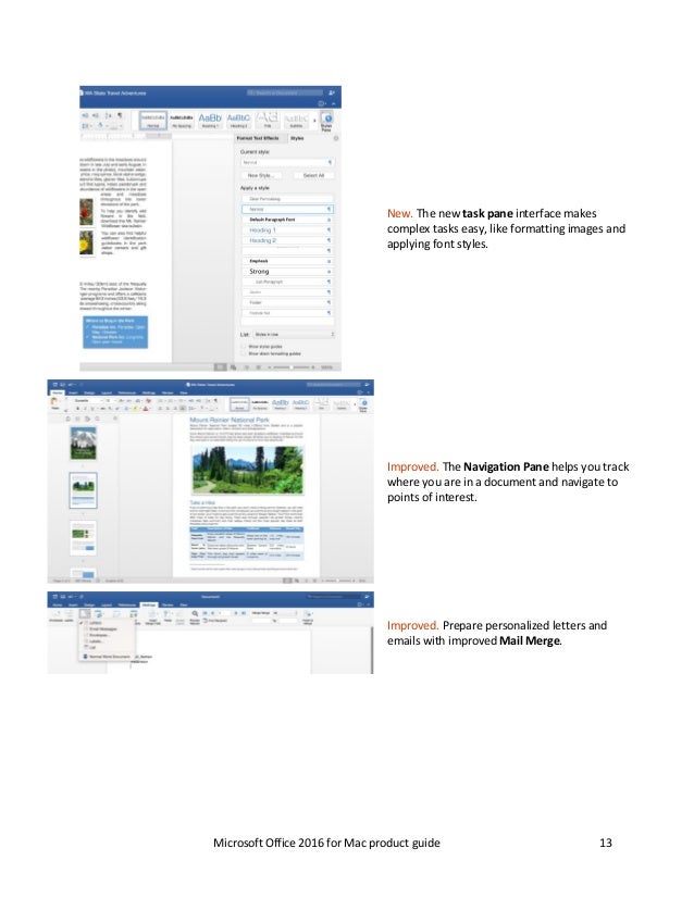 office for mac 2016 mail merge