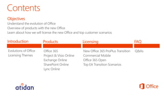 Microsoft Office 365 Commercial Licensing from Atidan | PDF