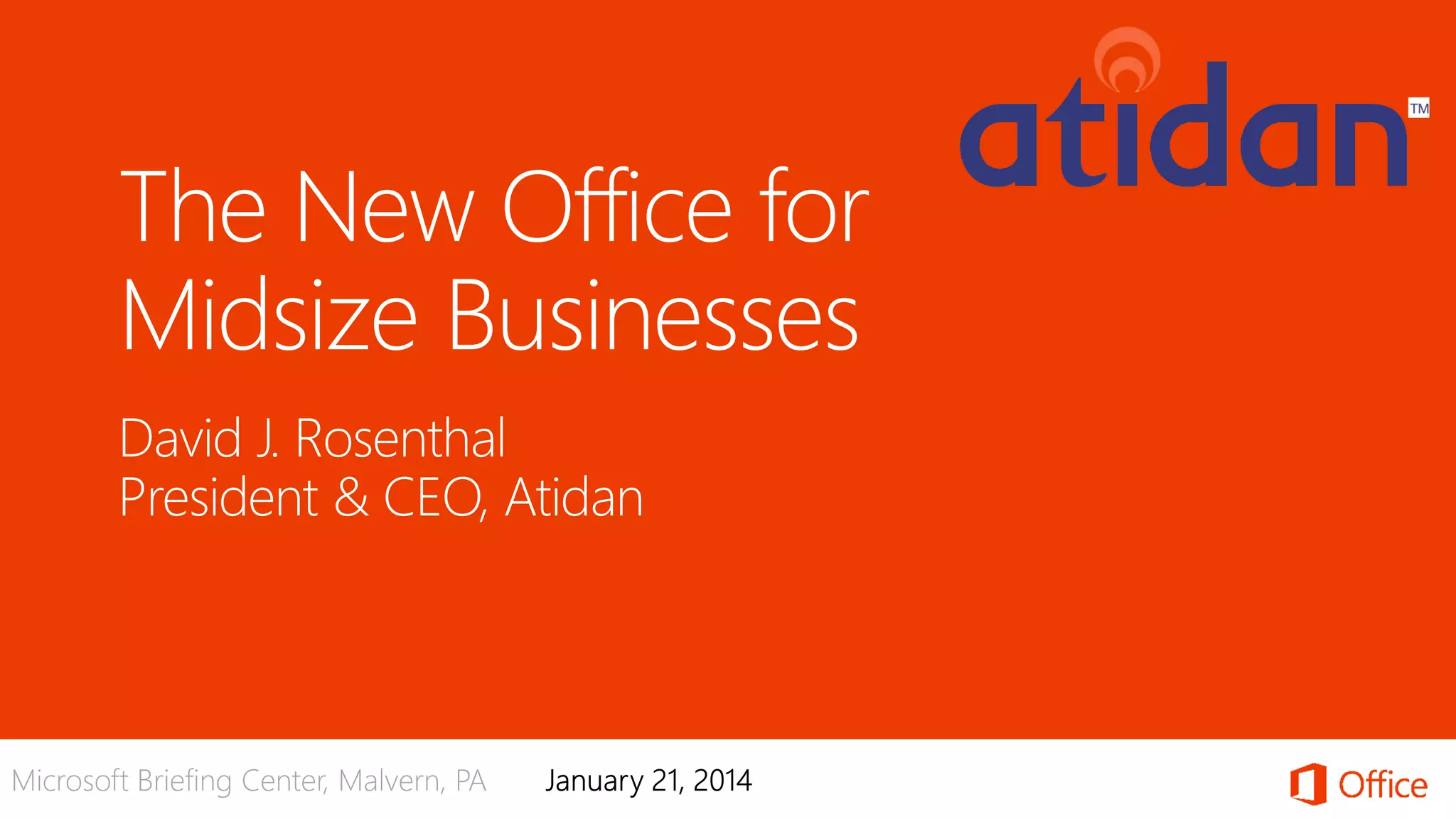 Microsoft Office 365 for Medium and Small Business - Presented by ...