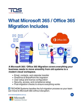 Smooth Microsoft 365 / Office 365 Migration for Australian Businesses | PDF
