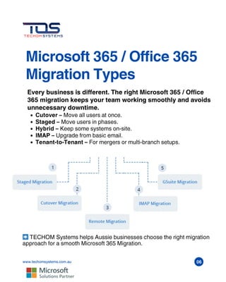 Smooth Microsoft 365 / Office 365 Migration for Australian Businesses | PDF