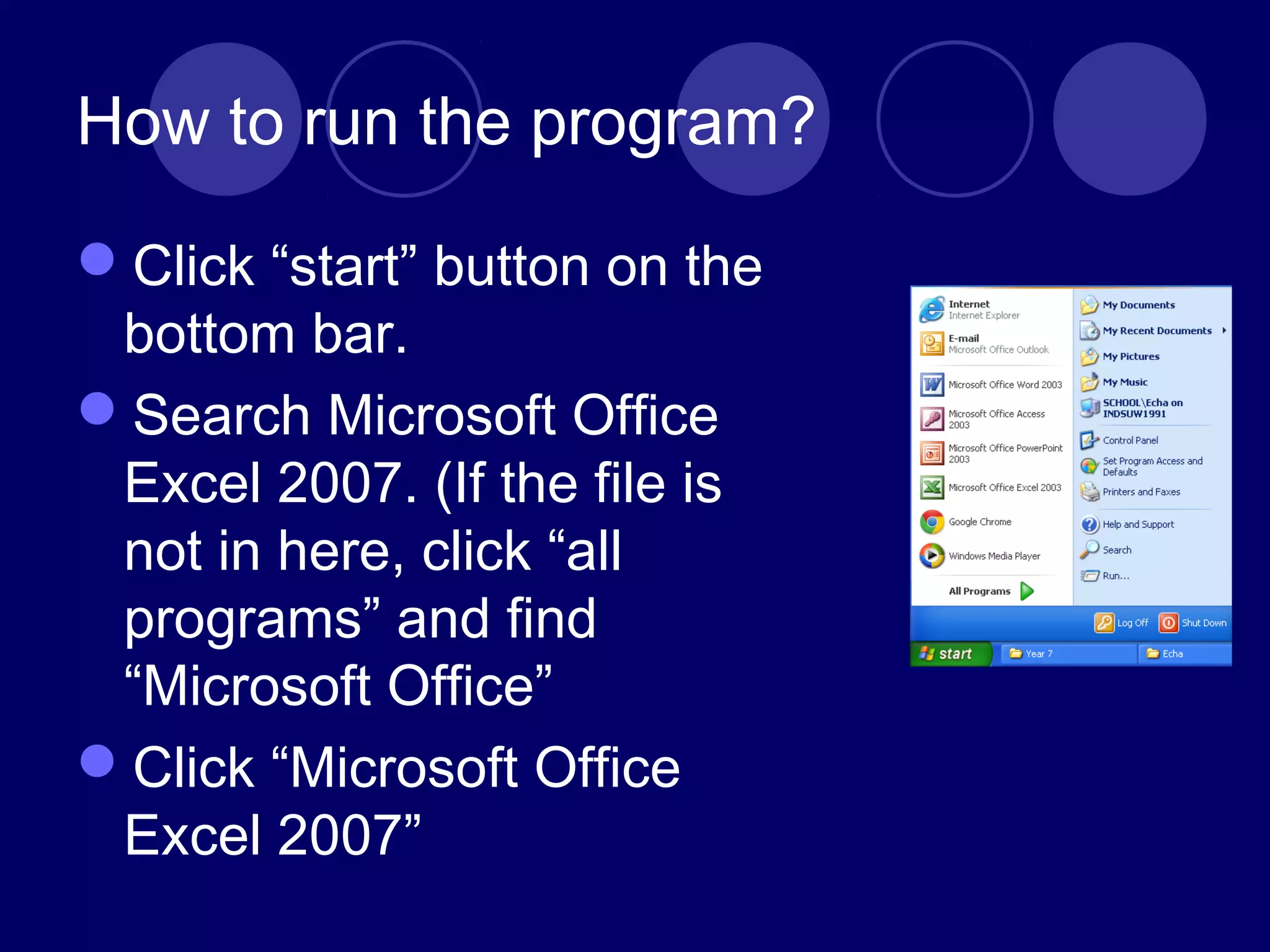 Microsoft office excel 2003 ppt