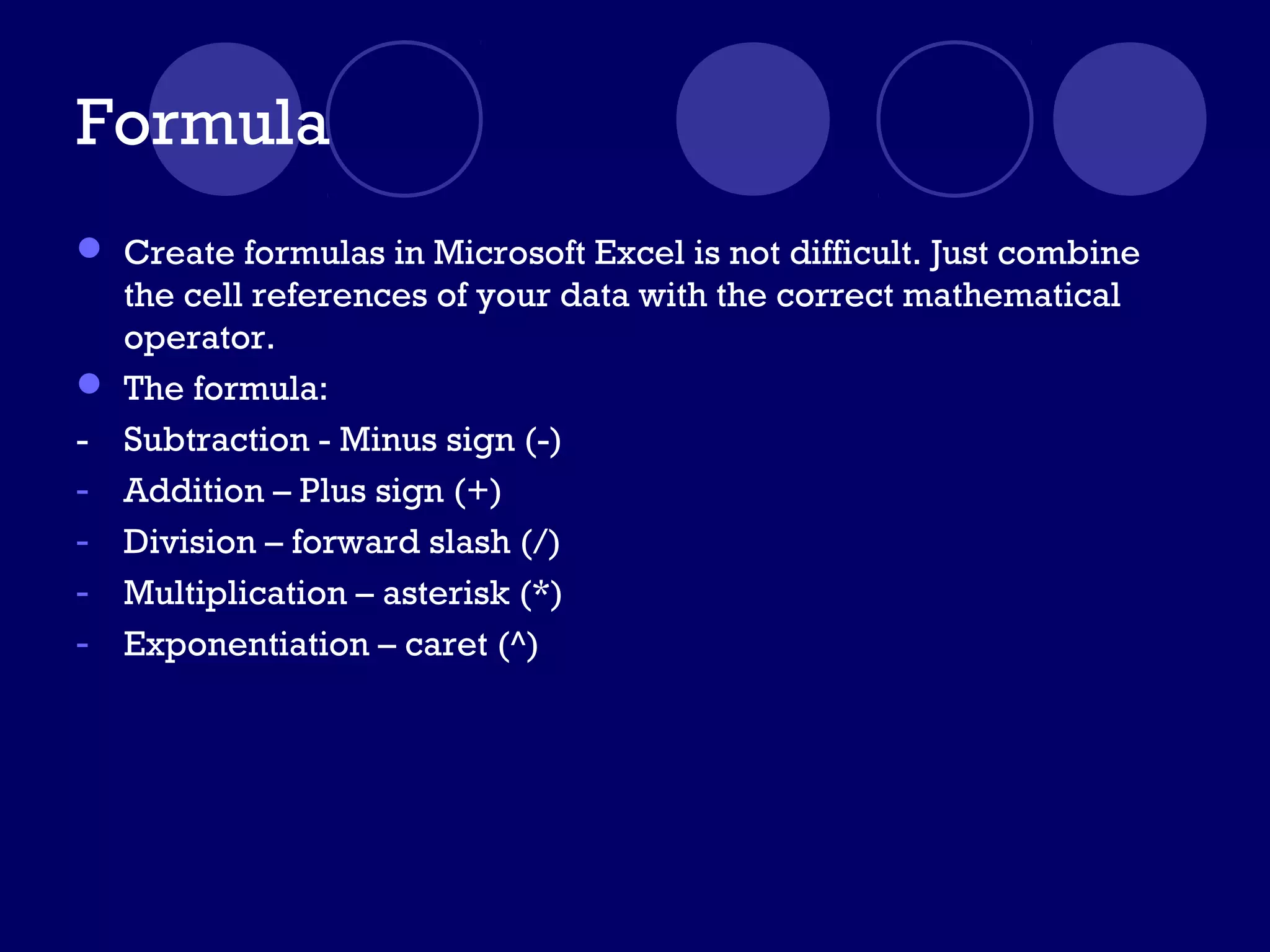Microsoft office excel 2003 ppt