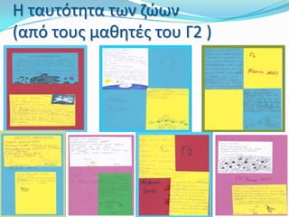 Η ταυτότητα των ζώων
(από τους μαθητές του Γ2 )
 