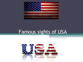 Famous sights of USA
 