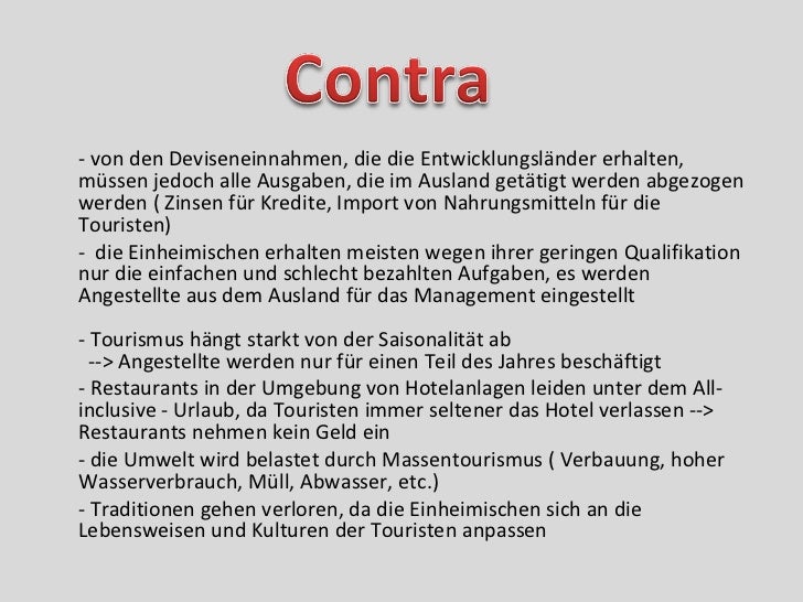 Tourismus Erdkunde