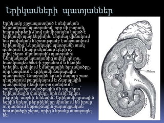 Երիկամների պատյաններ
Երիկամը շրջապատված է սեփական
ներդակազմ պատյանով, որը մի բարակ,
հարթ թիթեղի ձևով անմիջապես կպած է
երիկամի պարենքիմին։ Նորմալ վիճակում
նա բավական հեշտությամբ է անջատվում
երիկամից։ Ներդակազմ պատյանի տակ
գտնվում է հարթ մկանաթելերի ոչ
լրիվ շերտ՝մկանայաին պատյանը։
Ներդակազմ պատյանից ավելի դուրս,
հատկապես hilus-ի շրջանում և հետին
երեսին, գտնվում է ճարպային հյուսվածքը,
որը կազմում է երիկամի ճարպային
պատյանը։ Առաջային երեսի ճարպը շատ
դեպքերում բացակայում է։ Ճարպային
պատյանից դեպի դուրս գտնվում է
շարակցահյուսվածքային մի այլ շերտ՝
երիկամային փակեղը, որն ունի երկու
թերթիկ՝ առջևի և հետին։ Երիկամի դրսային
եզրին երկու թերթիկները միանում են իրար
ու դառնում ենթաշճային շարակցական
հյուսվածքի շերտ, որից և նրանք առաջացել
են։
 