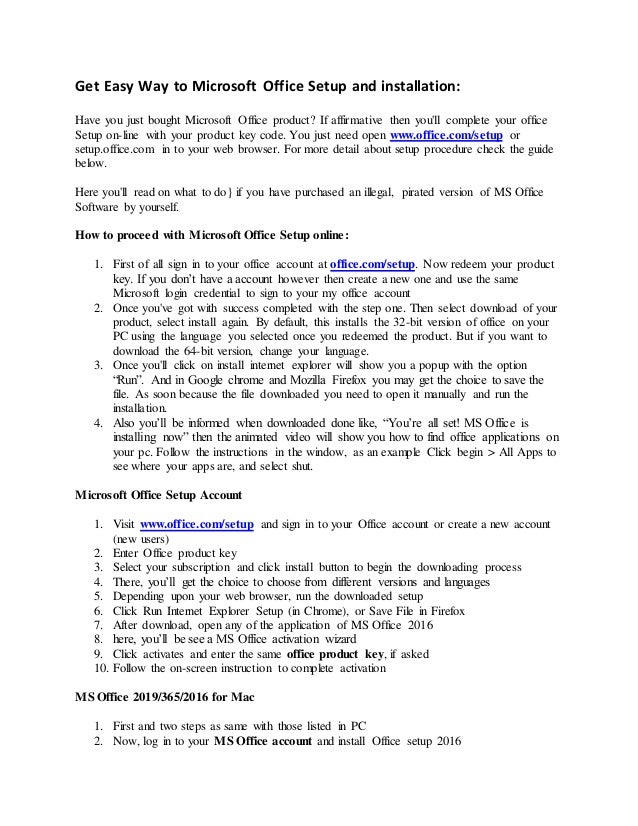 Pirate Microsoft Office On