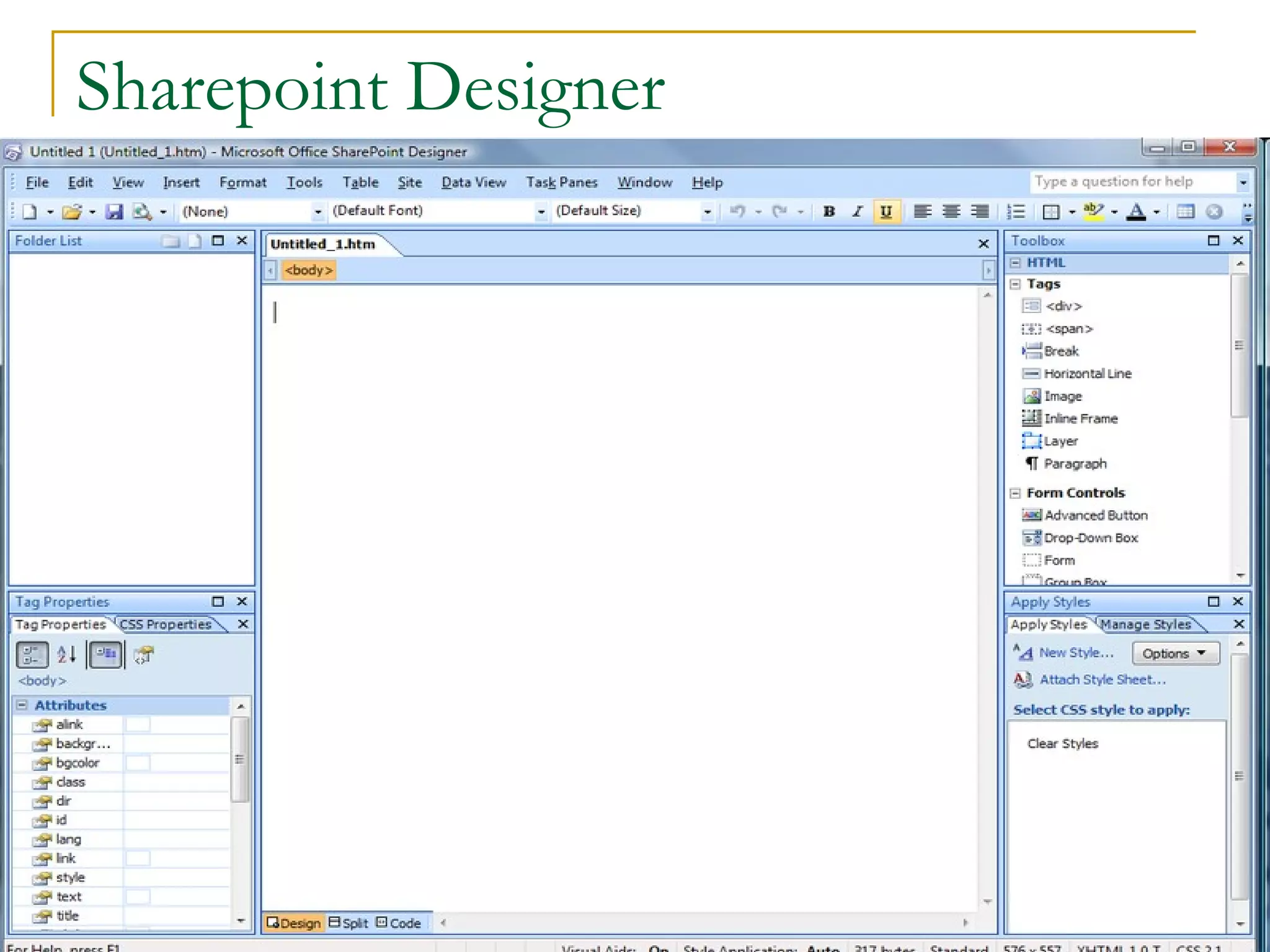 Sharepoint Designer 