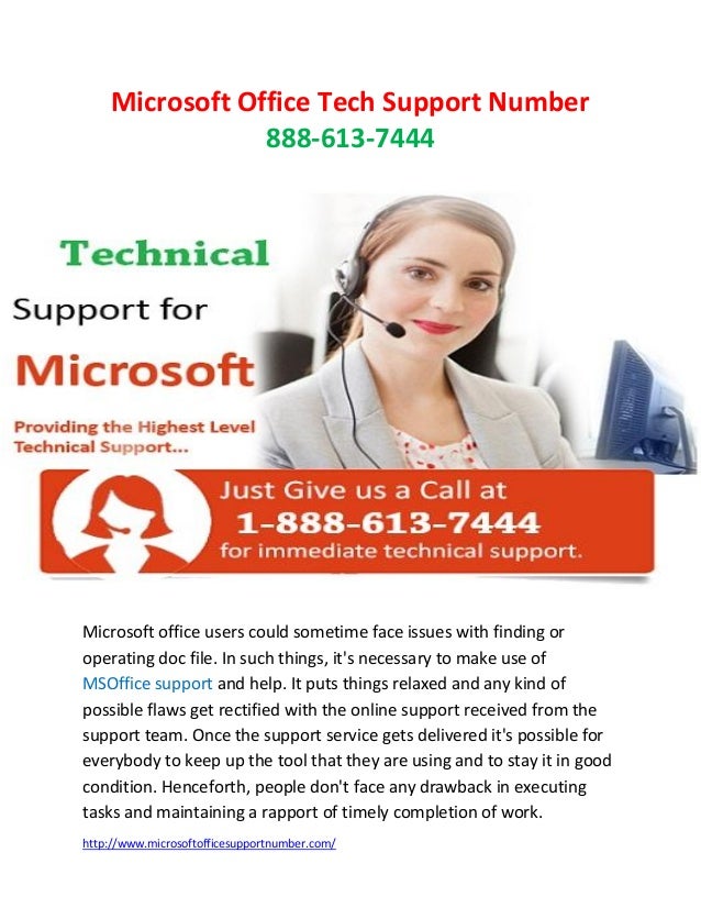 Microsoft office technical support 888 6137444