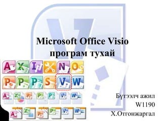 Microsoft Office Visio
  програм тухай



                  Бүтээлч ажил
                        W1190
                 Х.Отгонжаргал
 