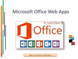 Microsoft Office Web Apps

Mtra. Samanta Villalobos

 