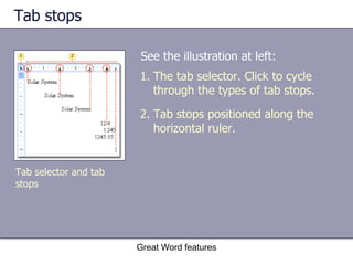 Tab Position Word Microsoft® office word 2003 | PPT