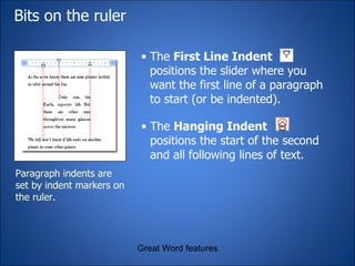 Intented Lines Microsoft® office word 2003 a | PPT