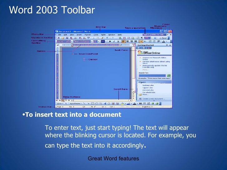Microsoft® office word 2003 a