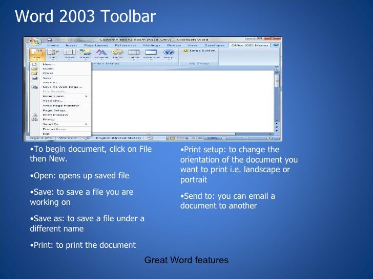 Microsoft® office word 2003 a