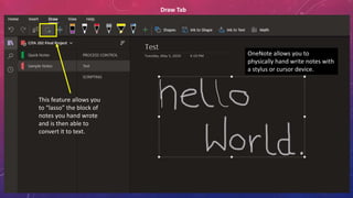 Microsoft One Note Tutorial | PPTX