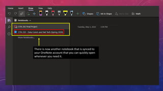 Microsoft One Note Tutorial | PPTX
