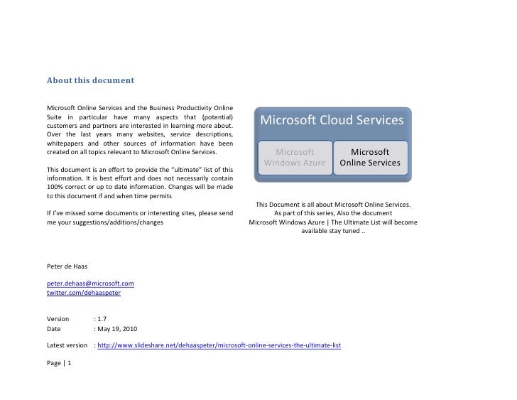Microsoft online service terms - emumuX