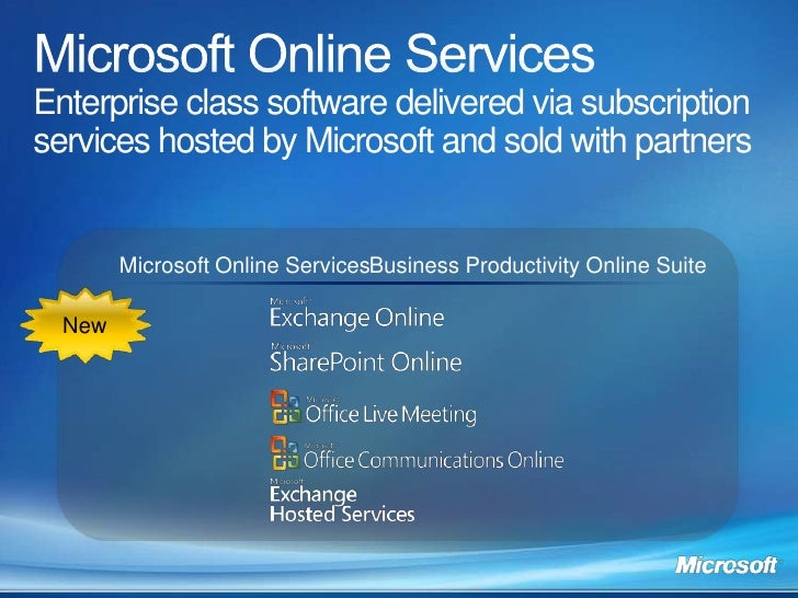 microsoft online services presentation microsoft online presentation