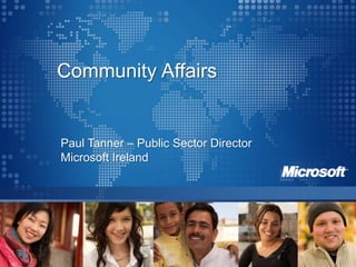 Paul Tanner – Public Sector Director Microsoft Ireland 