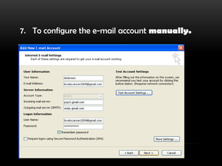 On the E-mail tab, click New.