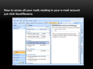 Configure the new e-mail account automatically or manually. 