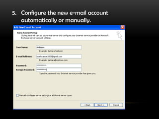 A wizard will appear …Next
