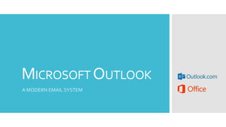 MICROSOFT OUTLOOK
A MODERN EMAIL SYSTEM
 