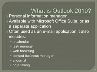 microsoft business contact manager for outlook 2010