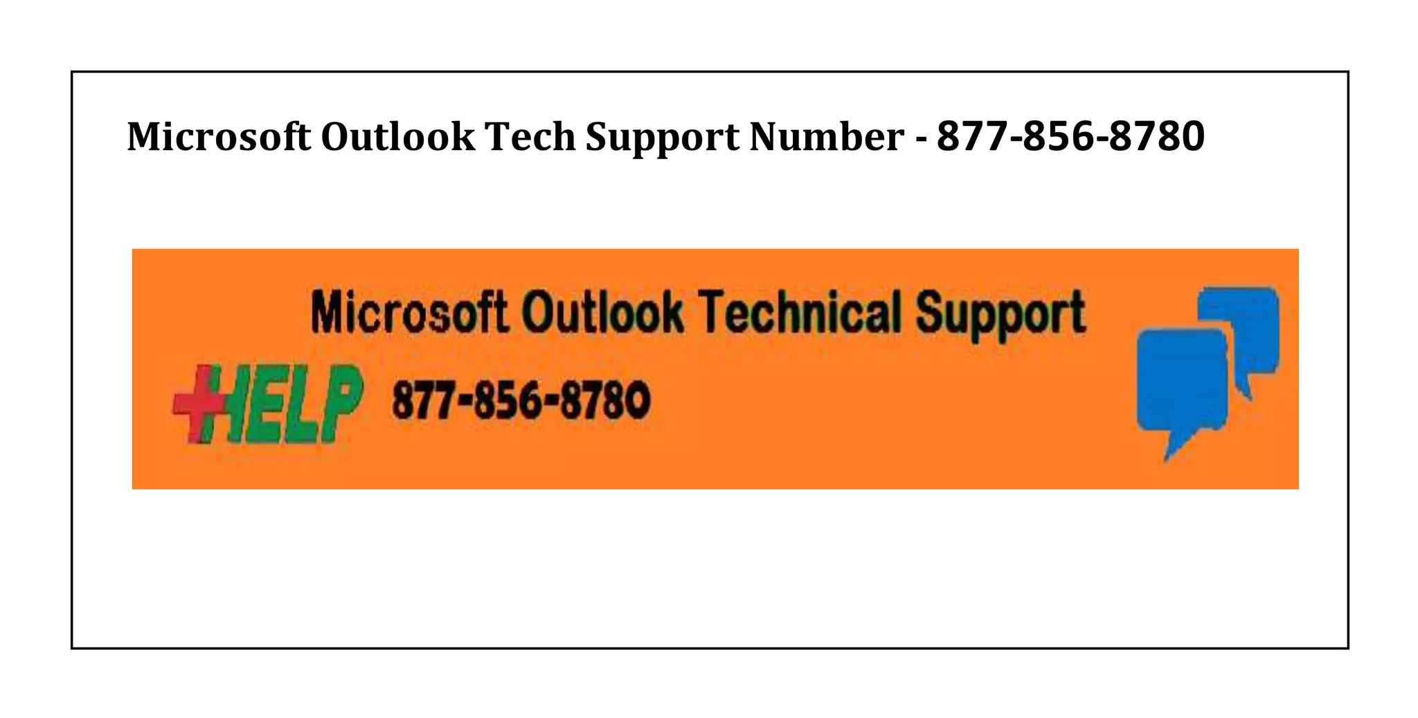 Microsoft outlook technical support number PPT