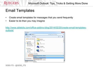 Microsoft Outlook Tips & Tricks | POTX