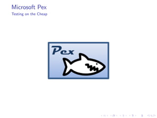 Microsoft Pex | PDF