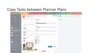 Copy Tasks between Planner Plans
 