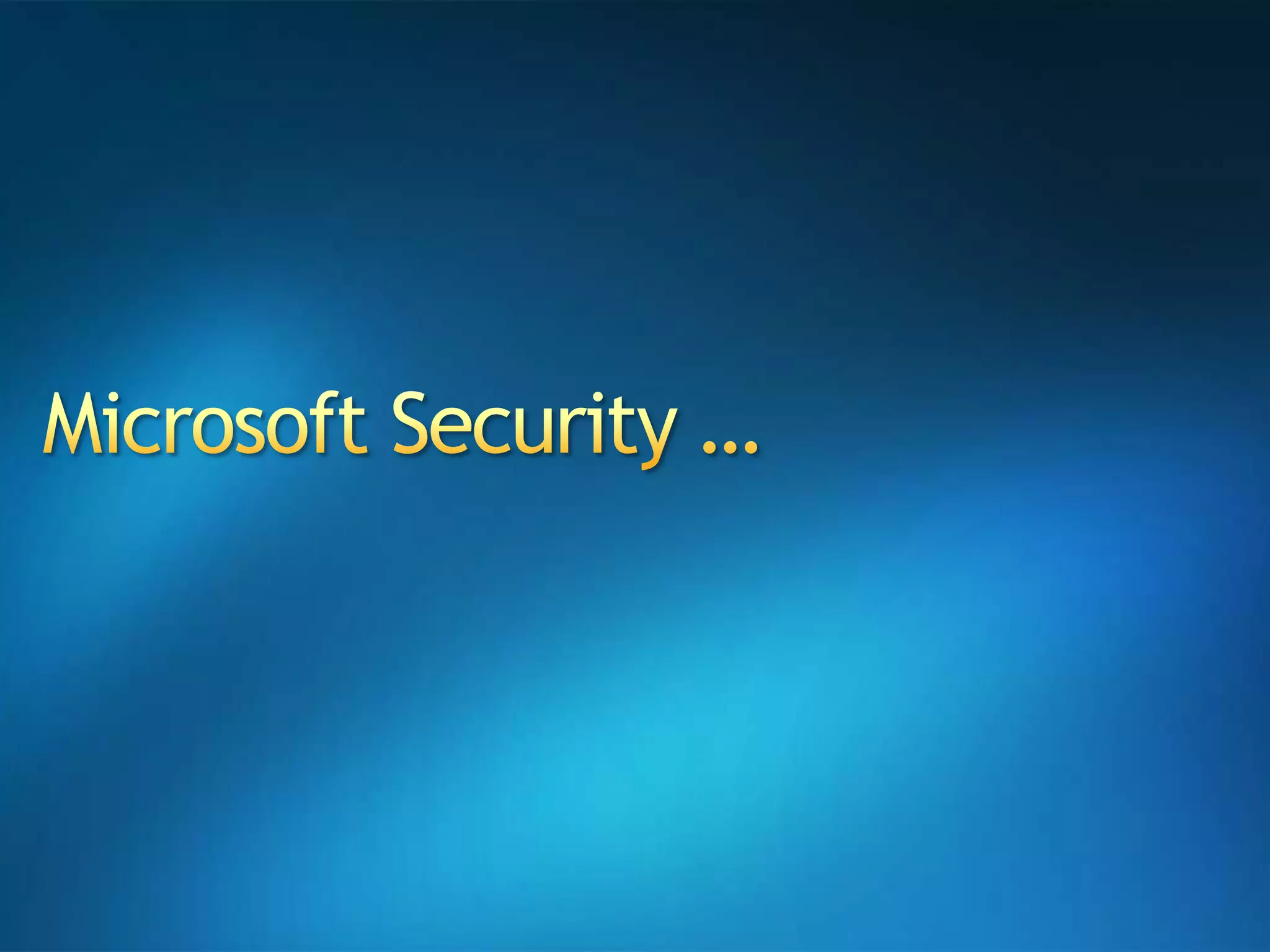 Microsoft Security … 