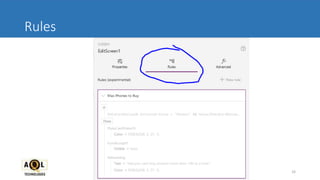 Rules
33AQLTECH.com, Microsoft Gold Partner, SM@aqltech.com
 