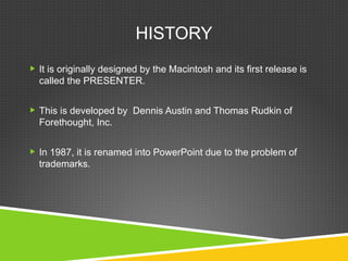 Microsoft power point | PPT