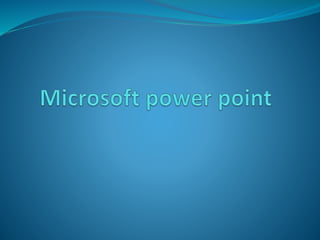 ¿Qué es?
 PowerPoint es la herramienta que nos ofrece Microsoft
Office para crear presentaciones.
 Las presentaciones so...