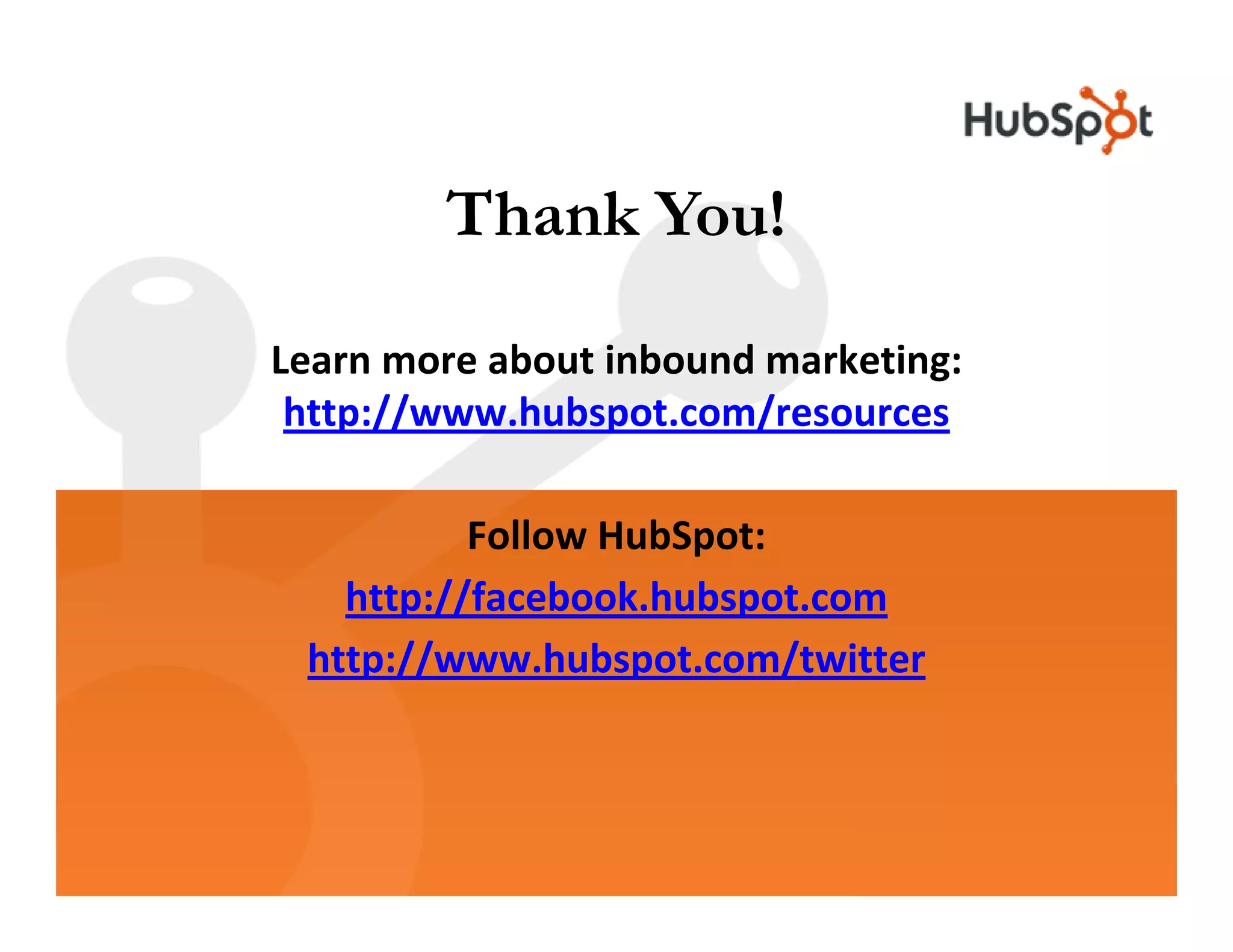 Analytics HubSpot May2009