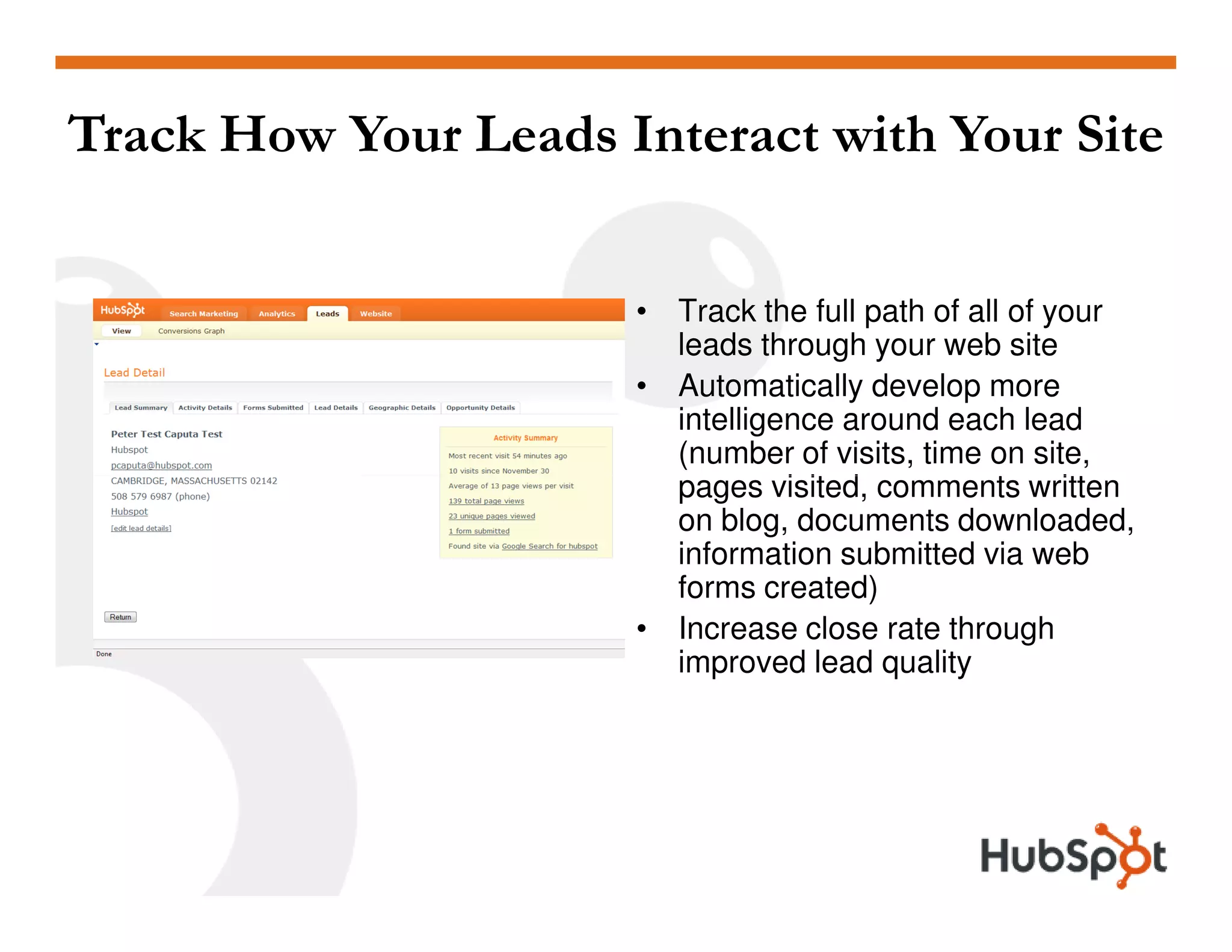 Analytics HubSpot May2009