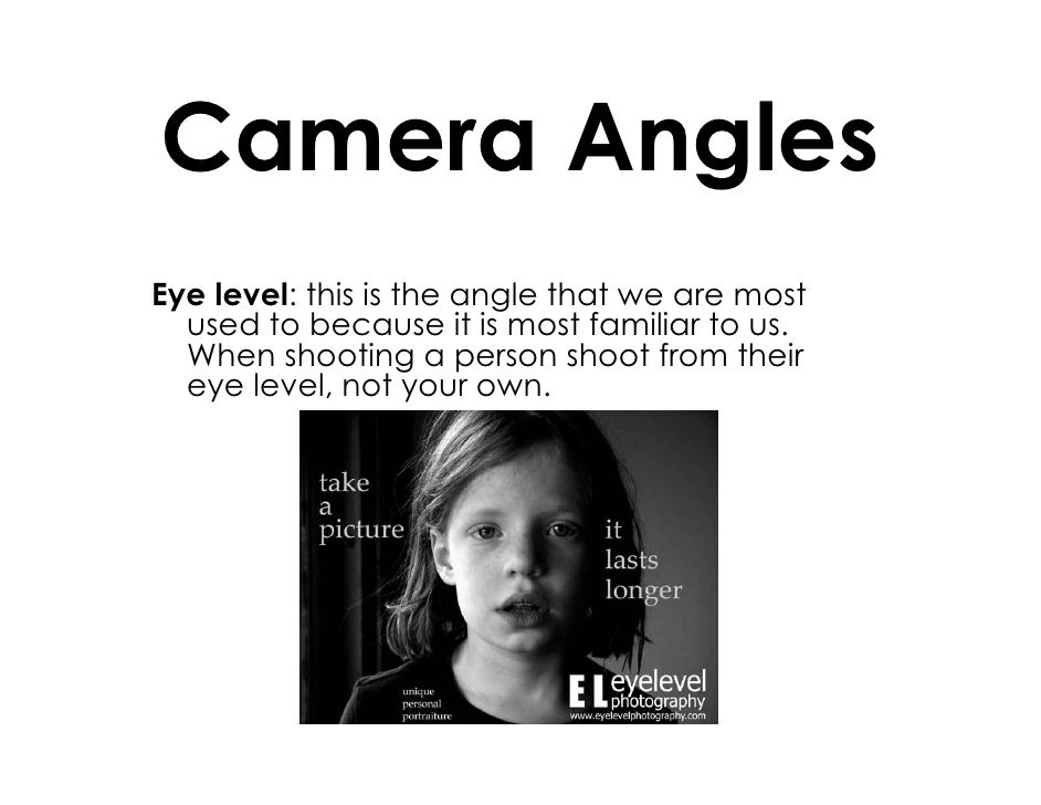 basic Camera Angles