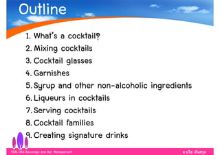 Chapter Drinks nt chapter 6 cocktails and mixed drink | PDF