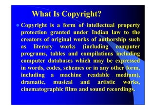 comparative study of the main features of copyright law in india usa ...
