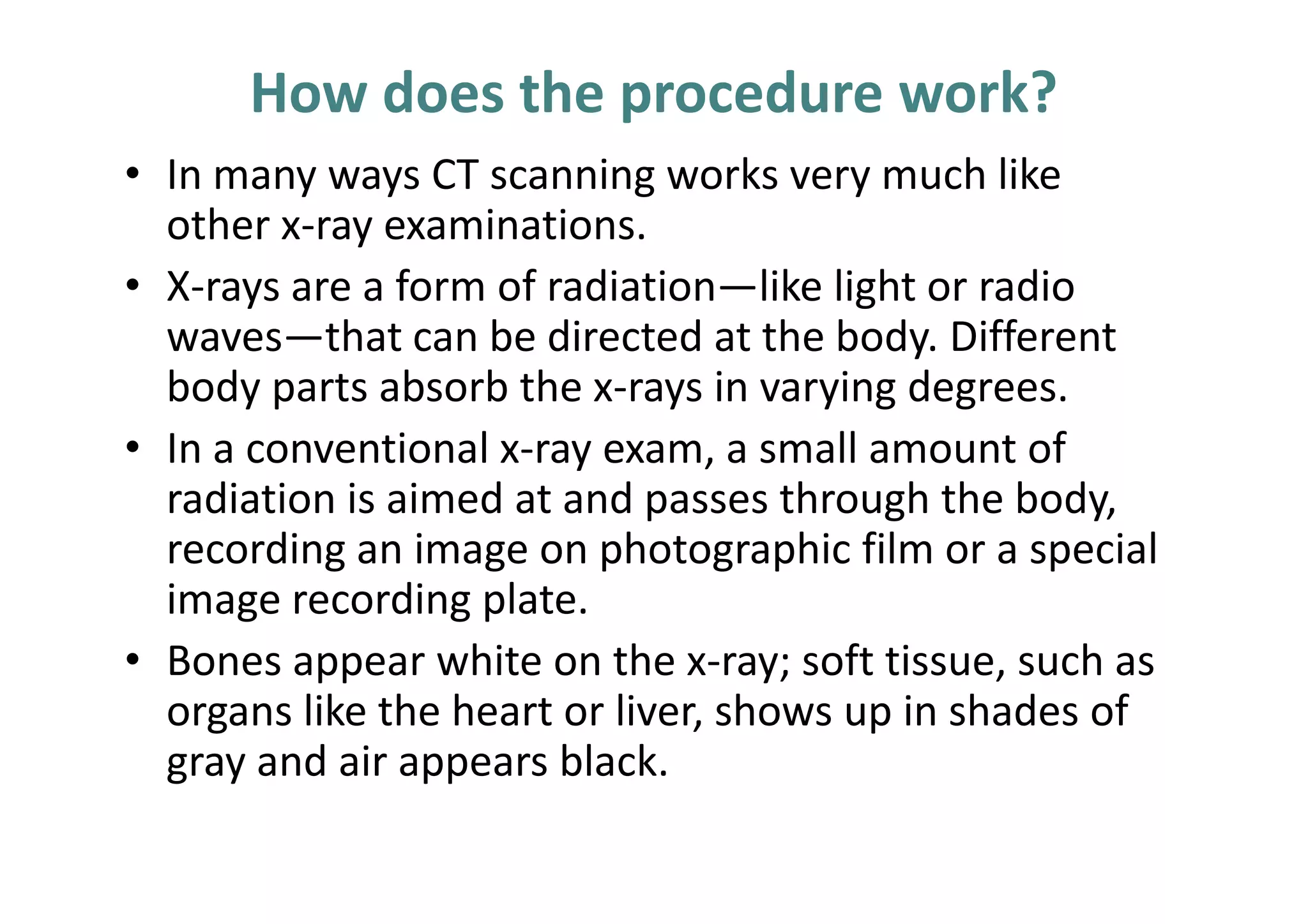 Ct Basic Body Scan Basics of CT Scan | PDF