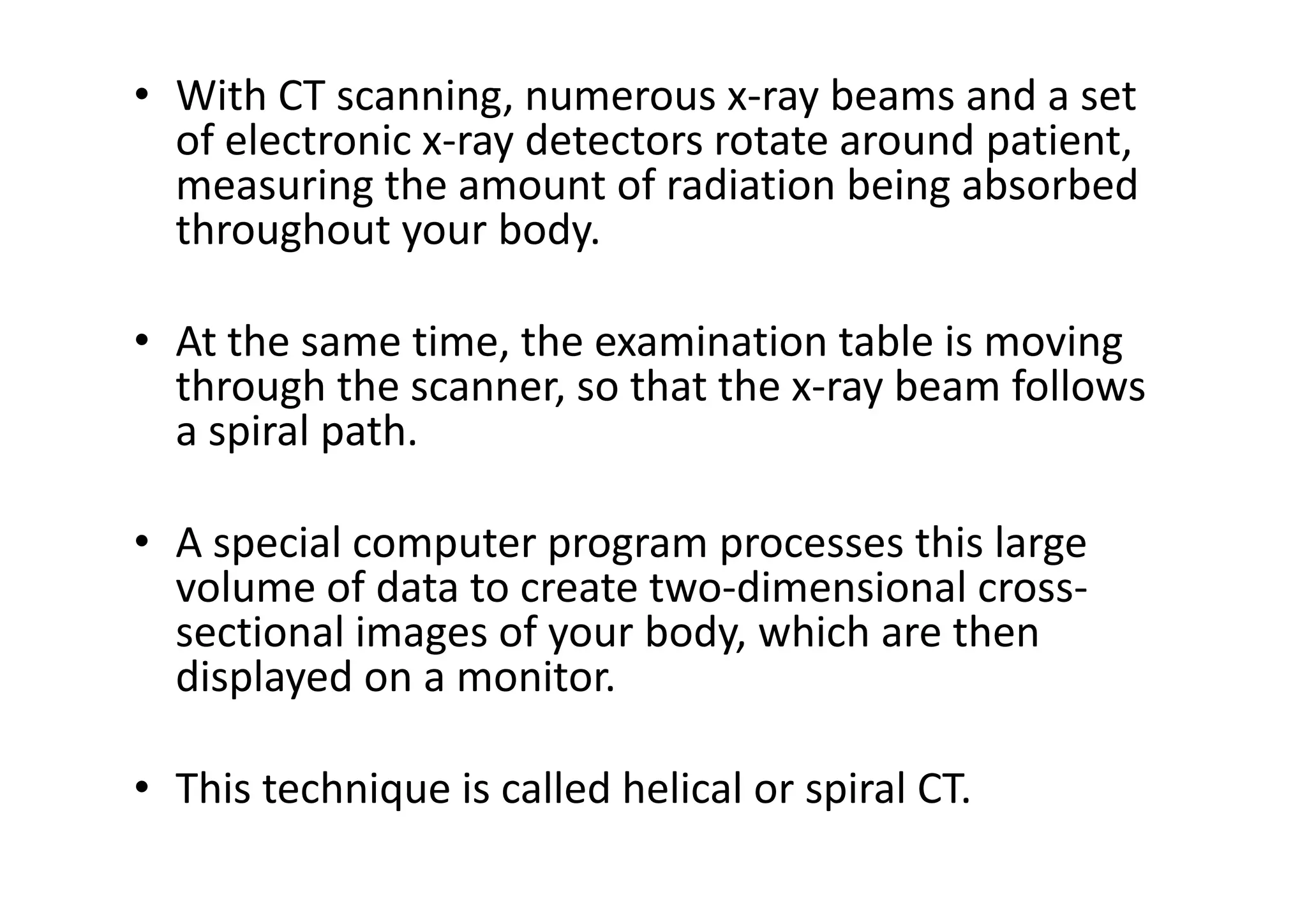 Basics of CT Scan | PDF
