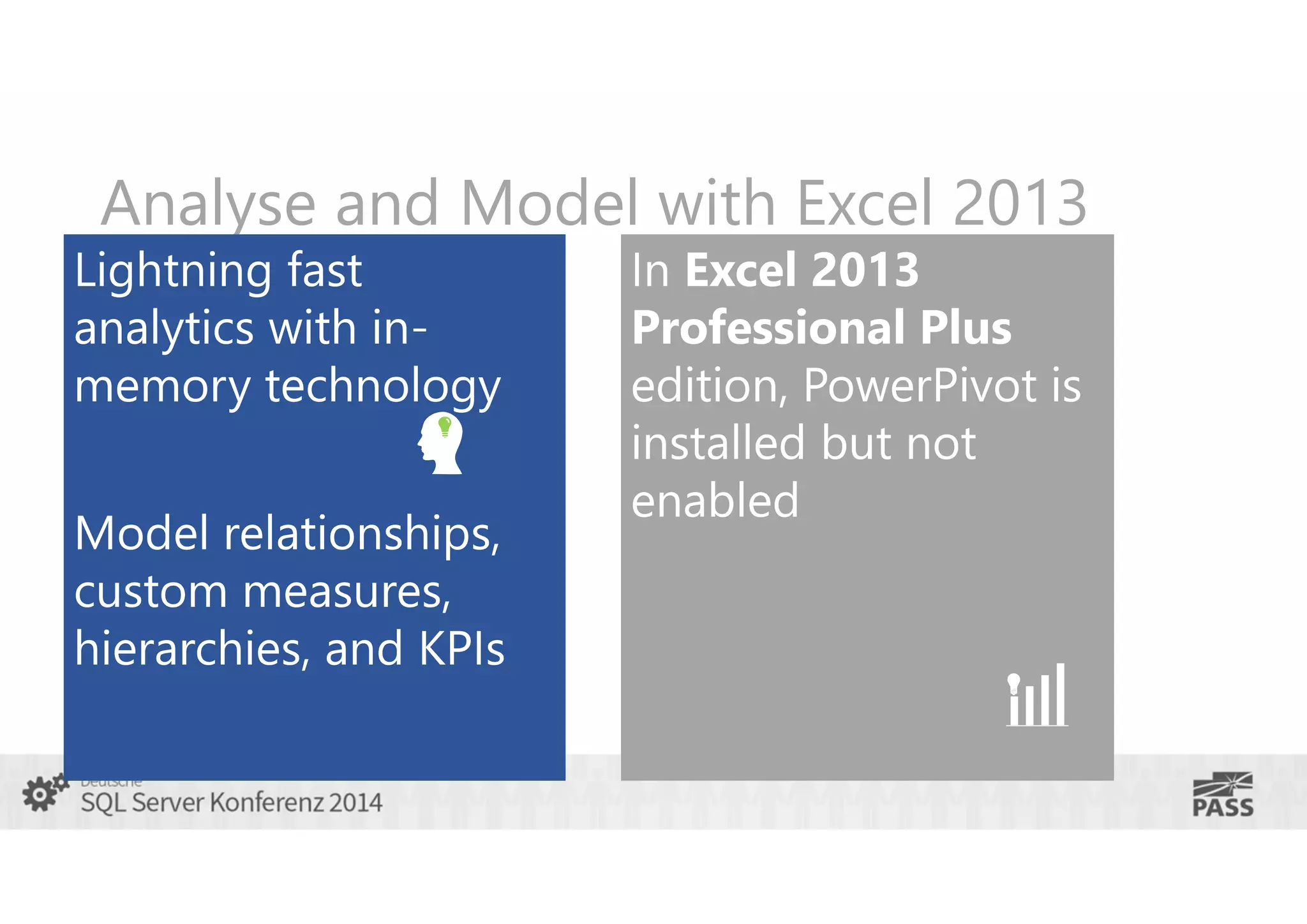 Analyse and Model with Excel 2013

 